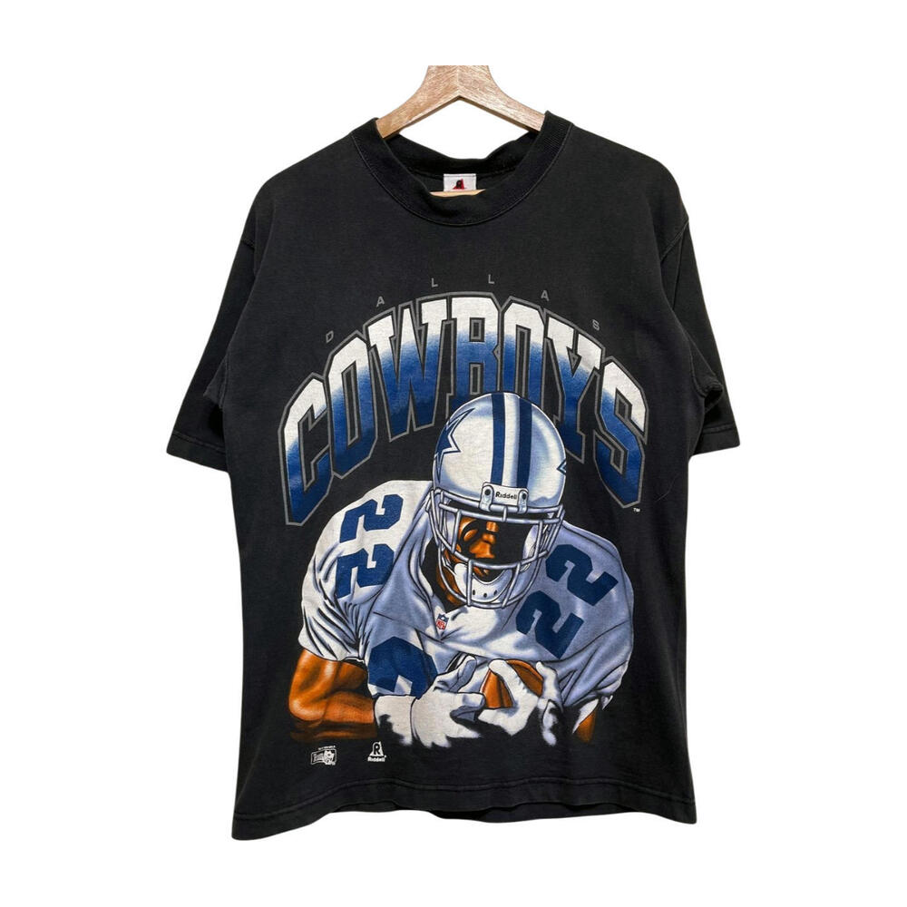 Vintage 1994 NFL Dallas Cowboys T-Shirt M/L Emmitt Smith #22 Double-Sided